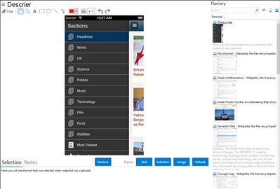 Descrier - Flamory bookmarks and screenshots