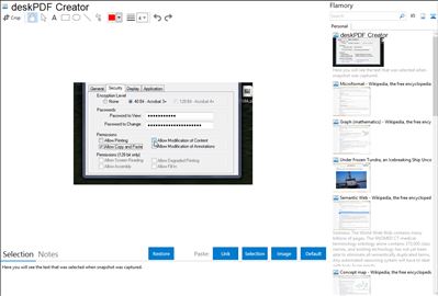 deskPDF Creator - Flamory bookmarks and screenshots