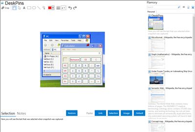 DeskPins - Flamory bookmarks and screenshots