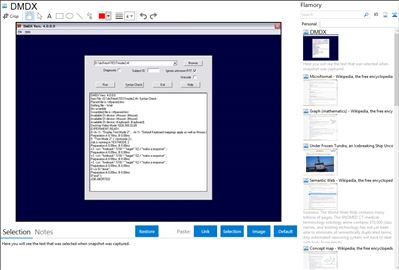 DMDX - Flamory bookmarks and screenshots