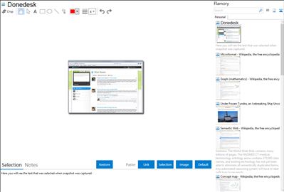 Donedesk - Flamory bookmarks and screenshots