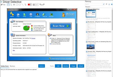 Driver Detective - Flamory bookmarks and screenshots