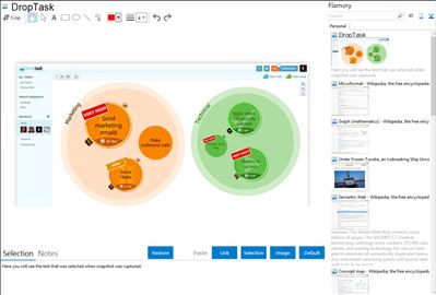 DropTask - Flamory bookmarks and screenshots