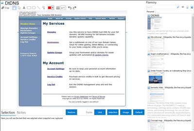 DtDNS - Flamory bookmarks and screenshots