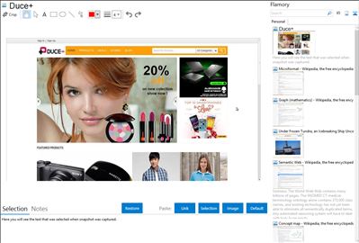 Duce+ - Flamory bookmarks and screenshots