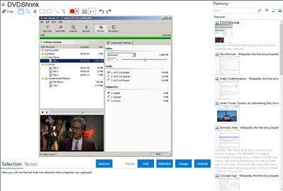 DVDShrink - Flamory bookmarks and screenshots