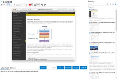 Ejscript - Flamory bookmarks and screenshots