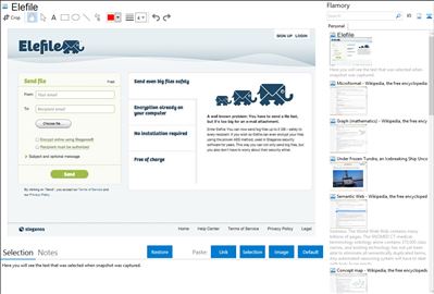 Elefile - Flamory bookmarks and screenshots
