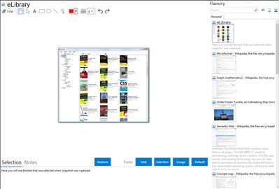 eLibrary - Flamory bookmarks and screenshots