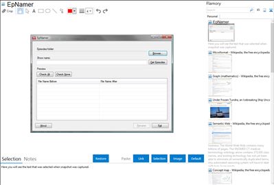 EpNamer - Flamory bookmarks and screenshots