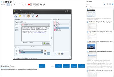 Esmska - Flamory bookmarks and screenshots
