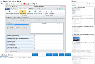 ExeOutput for PHP - Flamory bookmarks and screenshots