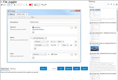 File Juggler - Flamory bookmarks and screenshots