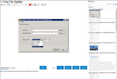 Free File Splitter - Flamory bookmarks and screenshots