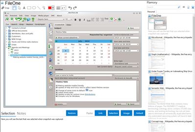 FileOne - Flamory bookmarks and screenshots