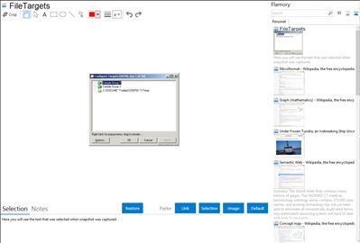 FileTargets - Flamory bookmarks and screenshots