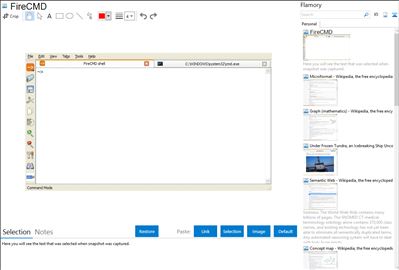 FireCMD - Flamory bookmarks and screenshots