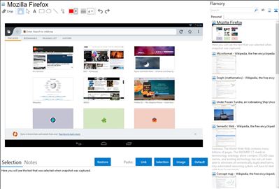Mozilla Firefox - Flamory bookmarks and screenshots