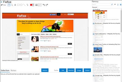 Fixfive - Flamory bookmarks and screenshots