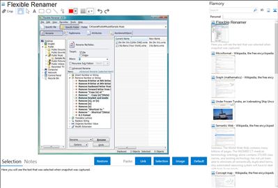 Flexible Renamer - Flamory bookmarks and screenshots