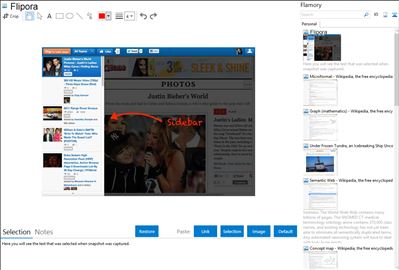 Flipora - Flamory bookmarks and screenshots