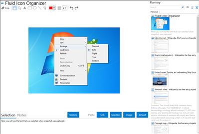 Fluid Icon Organizer - Flamory bookmarks and screenshots