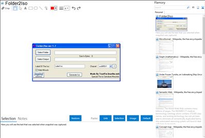 Folder2Iso - Flamory bookmarks and screenshots