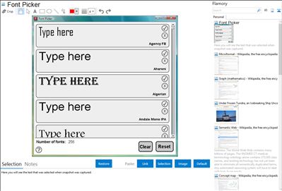 Font Picker - Flamory bookmarks and screenshots