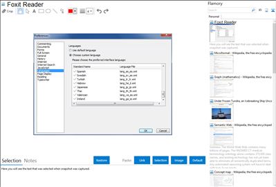 Foxit Reader - Flamory bookmarks and screenshots