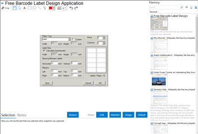 Free Barcode Label Design Application - Flamory bookmarks and screenshots