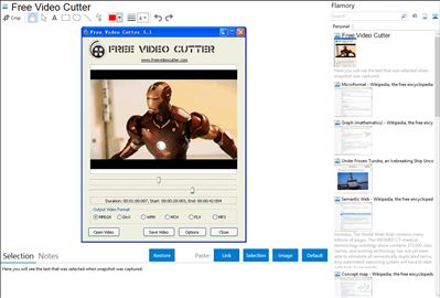 Free Video Cutter - Flamory bookmarks and screenshots