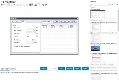 FreeMeter - Flamory bookmarks and screenshots