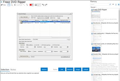 Freez DVD Ripper - Flamory bookmarks and screenshots