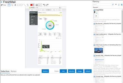 FreshMail - Flamory bookmarks and screenshots