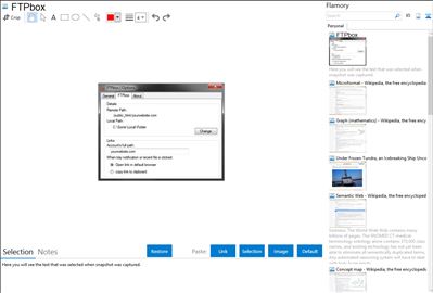 FTPbox - Flamory bookmarks and screenshots
