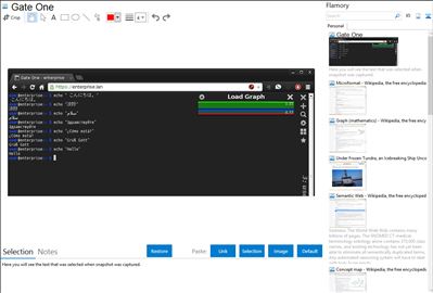 Gate One - Flamory bookmarks and screenshots