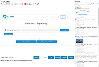 GCash - Flamory bookmarks and screenshots