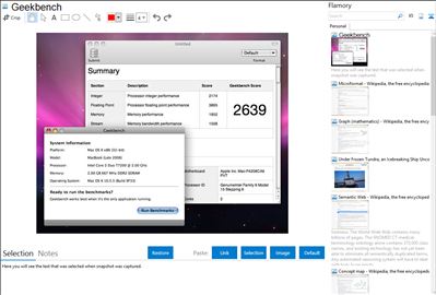 Geekbench - Flamory bookmarks and screenshots