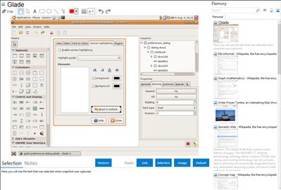 Glade - Flamory bookmarks and screenshots
