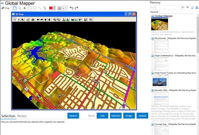 Global Mapper - Flamory bookmarks and screenshots