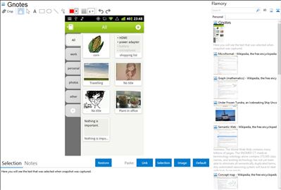 Gnotes - Flamory bookmarks and screenshots