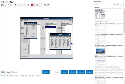 GNUitar - Flamory bookmarks and screenshots