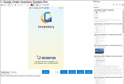 Goods Order Inventory System Pro - Flamory bookmarks and screenshots