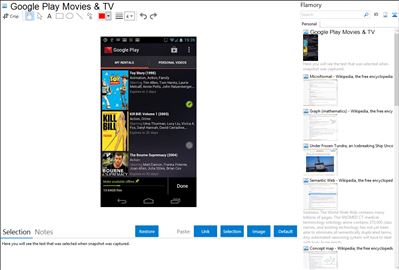 Google Play Movies & TV - Flamory bookmarks and screenshots