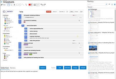 GQueues - Flamory bookmarks and screenshots