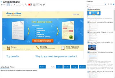 Grammarbase - Flamory bookmarks and screenshots