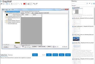 GrayWolf - Flamory bookmarks and screenshots