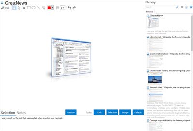 GreatNews - Flamory bookmarks and screenshots