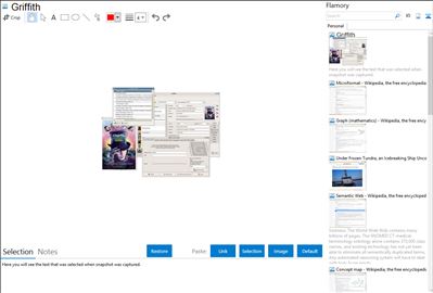 Griffith - Flamory bookmarks and screenshots