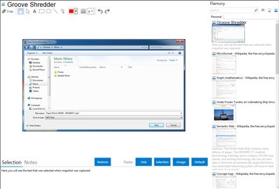 Groove Shredder - Flamory bookmarks and screenshots